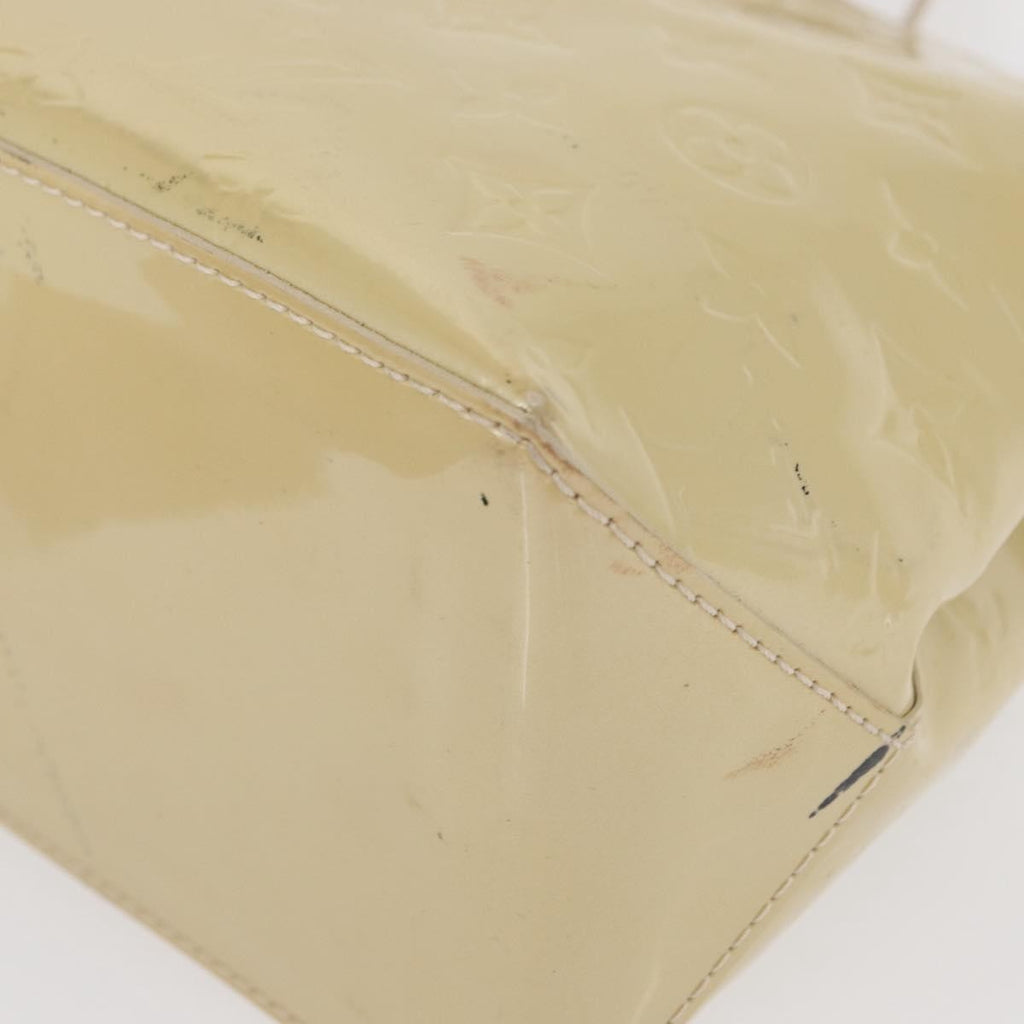 Louis Vuitton Wilshire Handbag Monogram Vernis Beige Patent_Leather Handbag