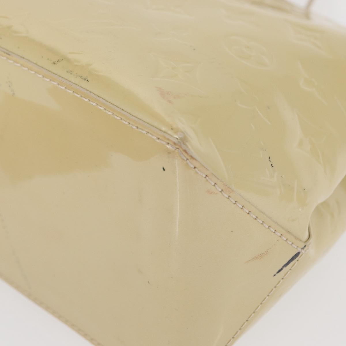 Louis Vuitton Wilshire Handbag Monogram Vernis Beige Patent_Leather Handbag