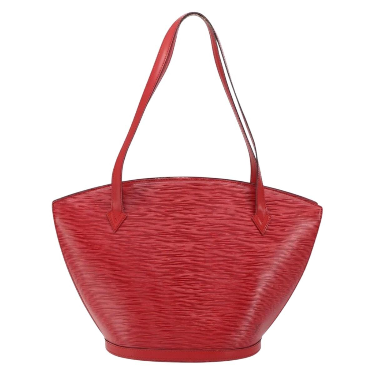 Louis Vuitton Saint Jacques Handbag Epi Leather Red Leather Shoulder Bag
