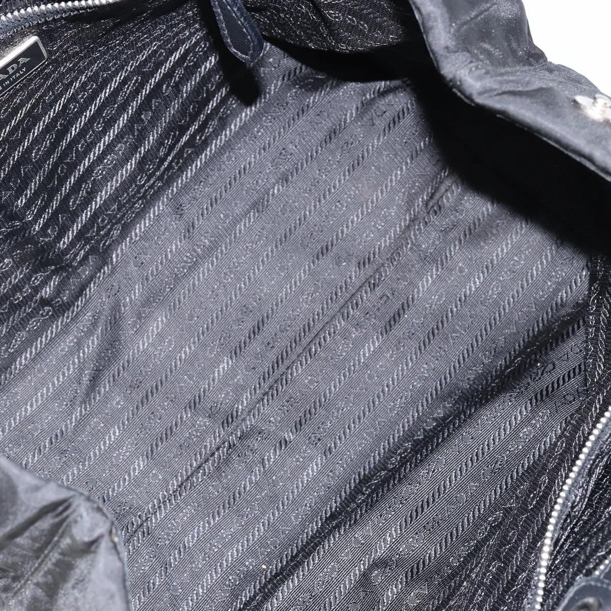 Prada Bow Tote Tessuto With Leather Black Nylon Tote Bag Bag