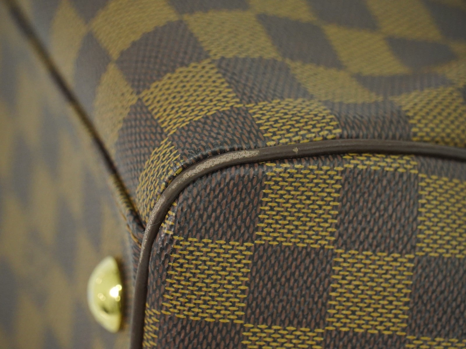 Louis Vuitton Trevi Handbag Damier Brown Canvas Handbag