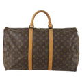 Louis Vuitton Keepall Bag Monogram Canvas Brown Canvas Travel Bag