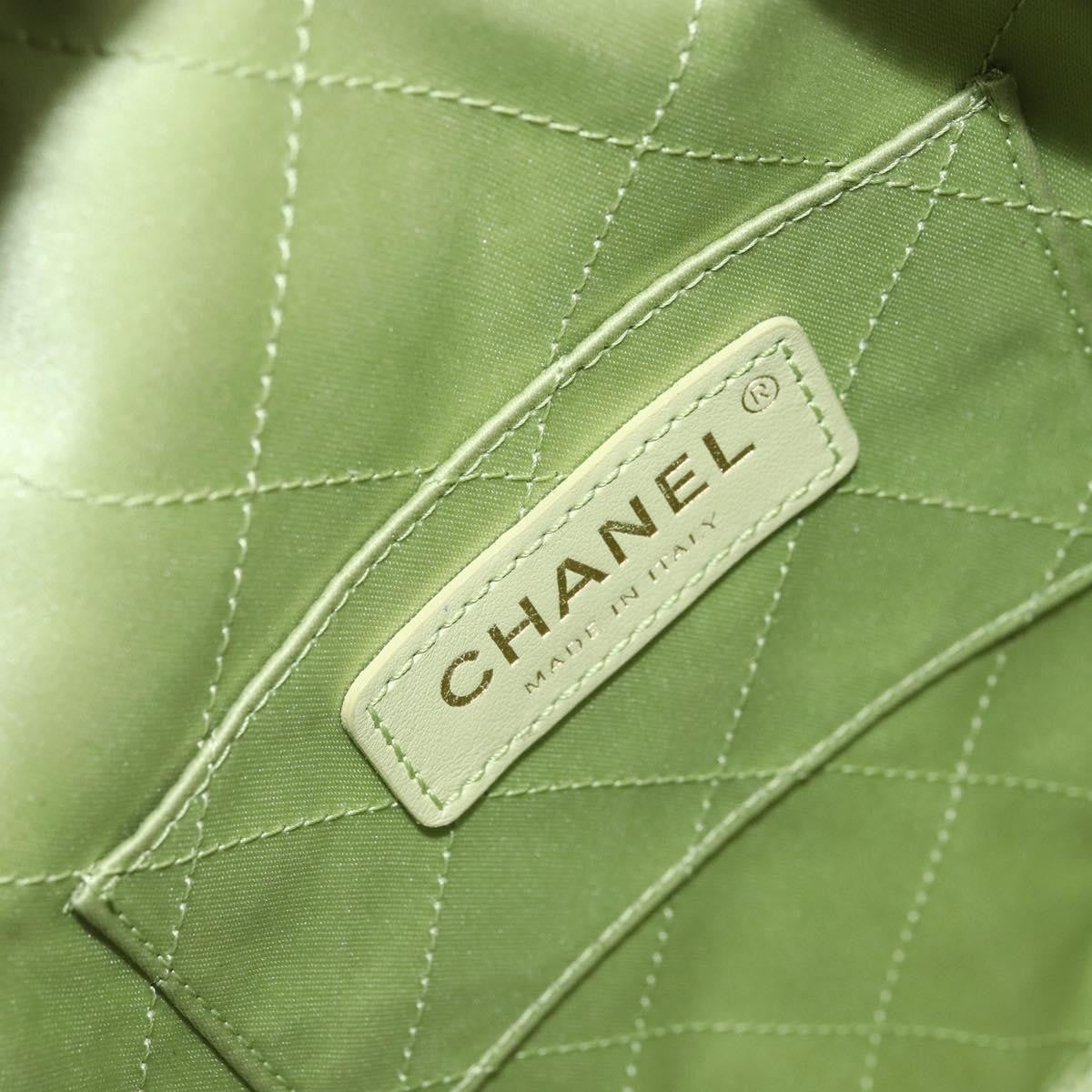 Chanel Diamond Chain Crossbody Bag Quilted Lambskin Green Leather Shoulder Bag Bag