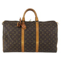 Louis Vuitton Keepall Bag Monogram Canvas Brown Canvas Travel Bag