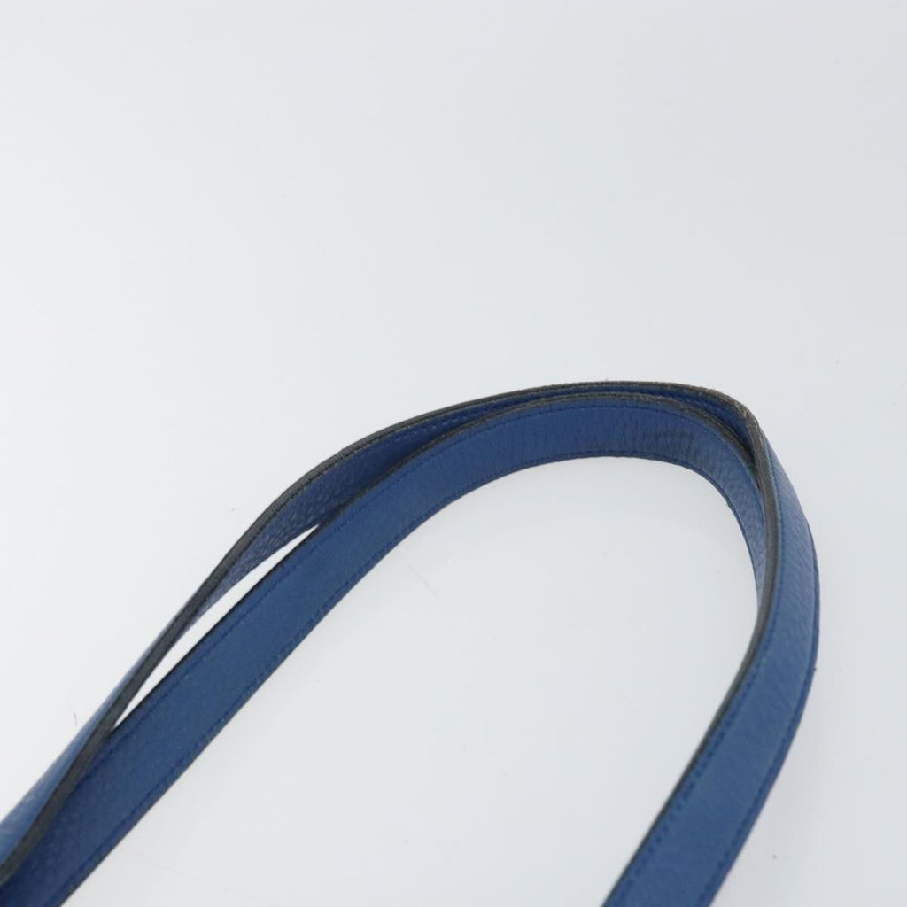 Prada Tote Vitello Daino Vitello Daino Blue Leather Tote Bag Bag