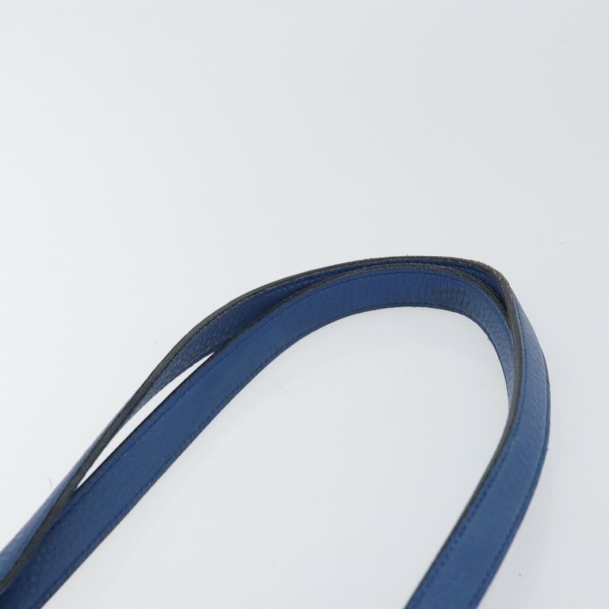 Prada Tote Vitello Daino Vitello Daino Blue Leather Tote Bag Bag