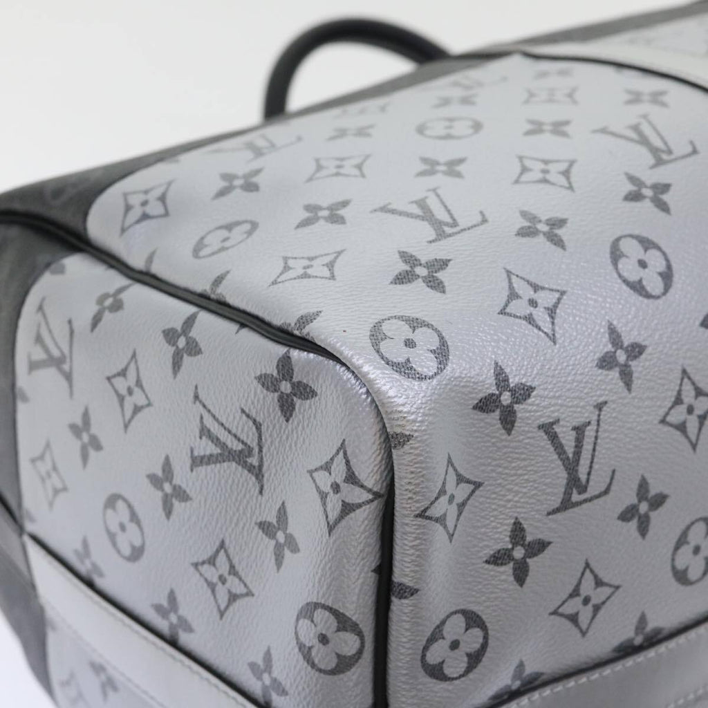 Louis Vuitton Keepall Bandouliere Bag Monogram Eclipse Split Canvas Black Canvas Bag
