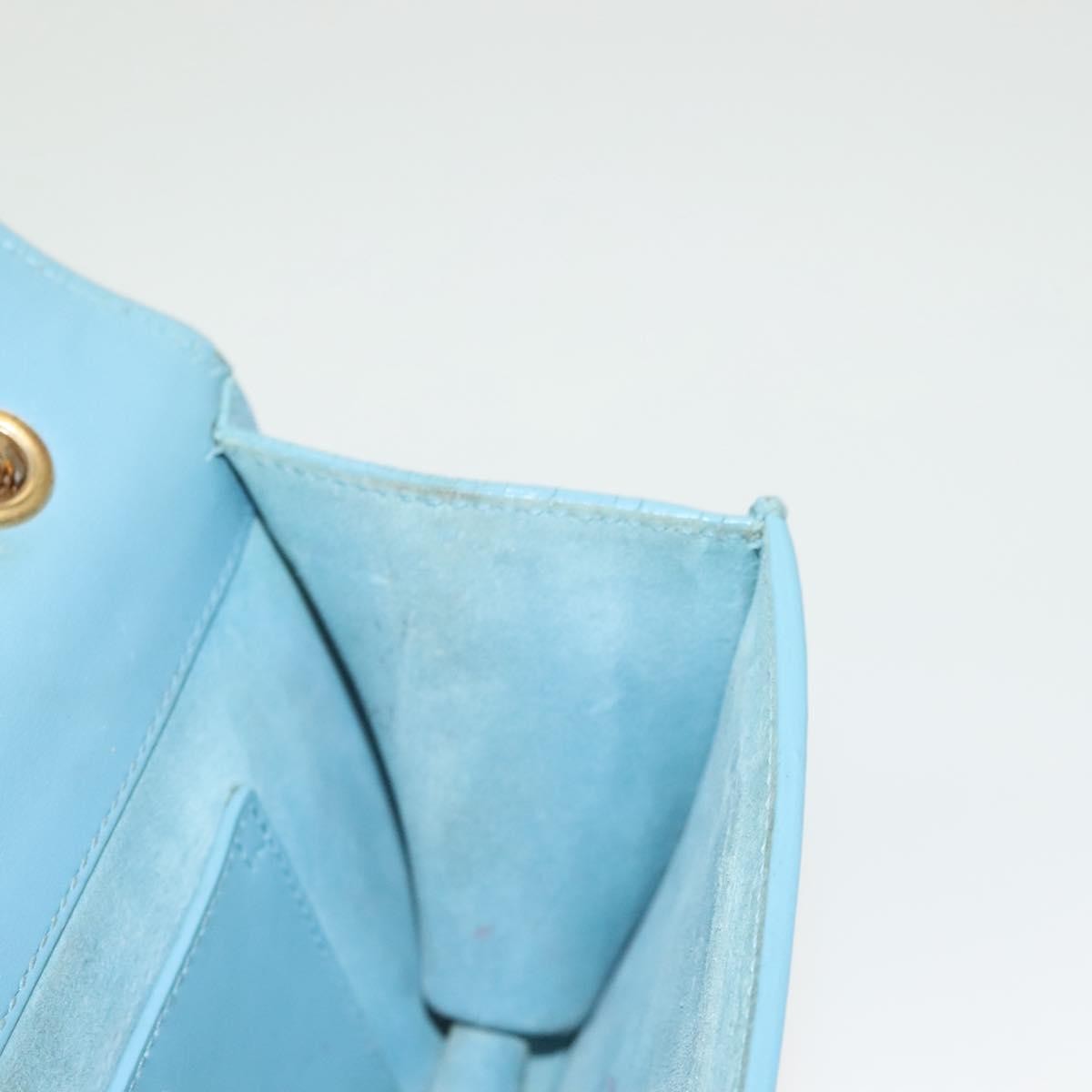 Saint Laurent Betty Bag Leather Blue Leather Shoulder Bag Bag (Pre-Owned)