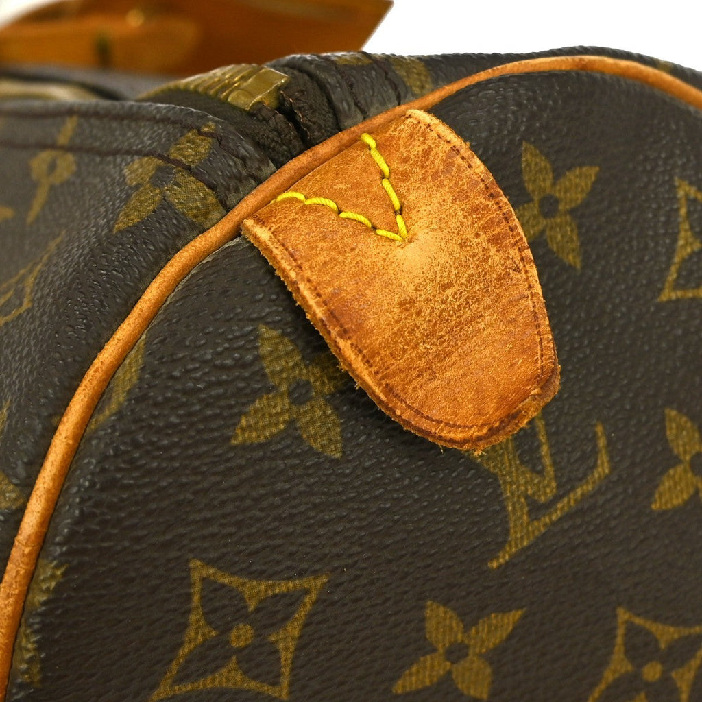 Louis Vuitton Keepall Bag Monogram Canvas Brown Canvas Travel Bag