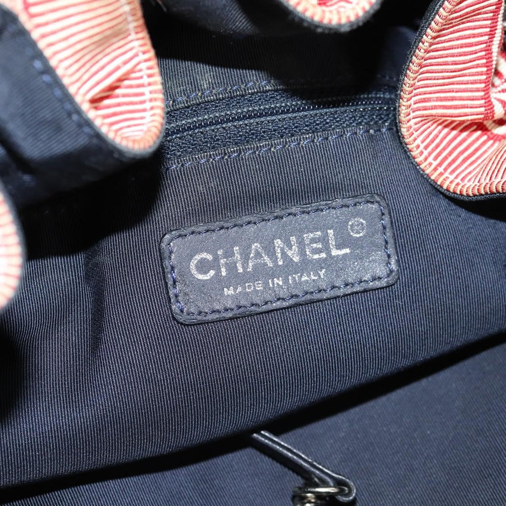 Chanel Stretch Spirit Cabas Quilted Denim Blue Denim_Jeans Bag