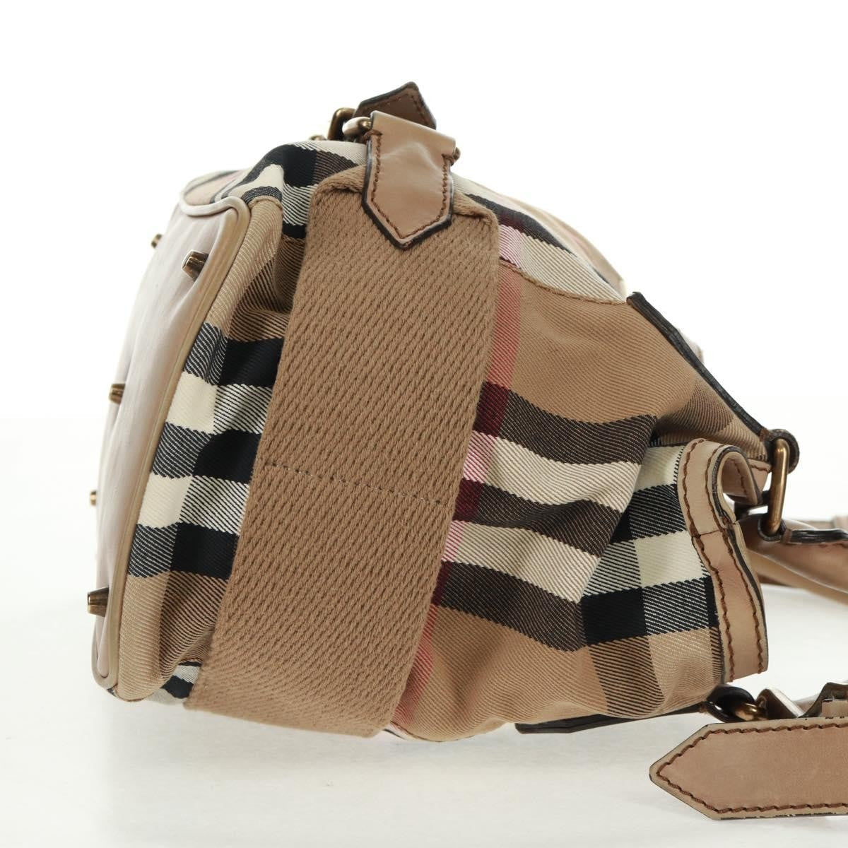 Burberry Brecon Convertible Tote House Check Canvas Beige Canvas Tote Bag