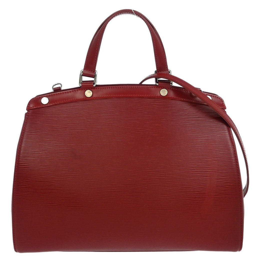 Louis Vuitton Brea Handbag Epi Leather Red Leather Tote Bag