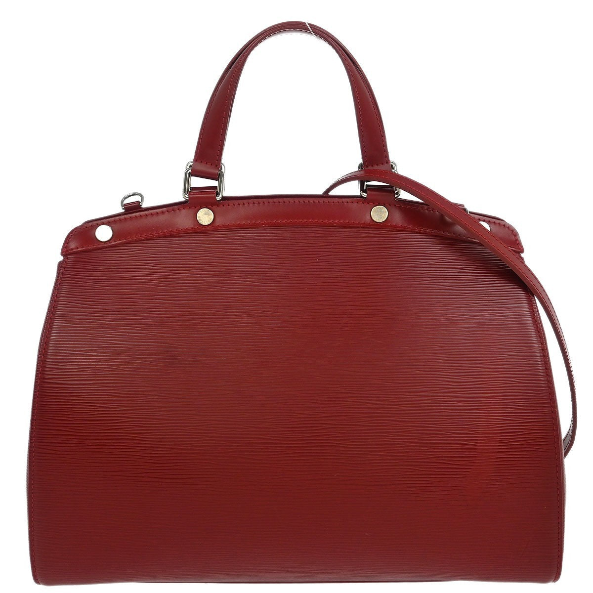 Louis Vuitton Brea Handbag Epi Leather Red Leather Tote Bag
