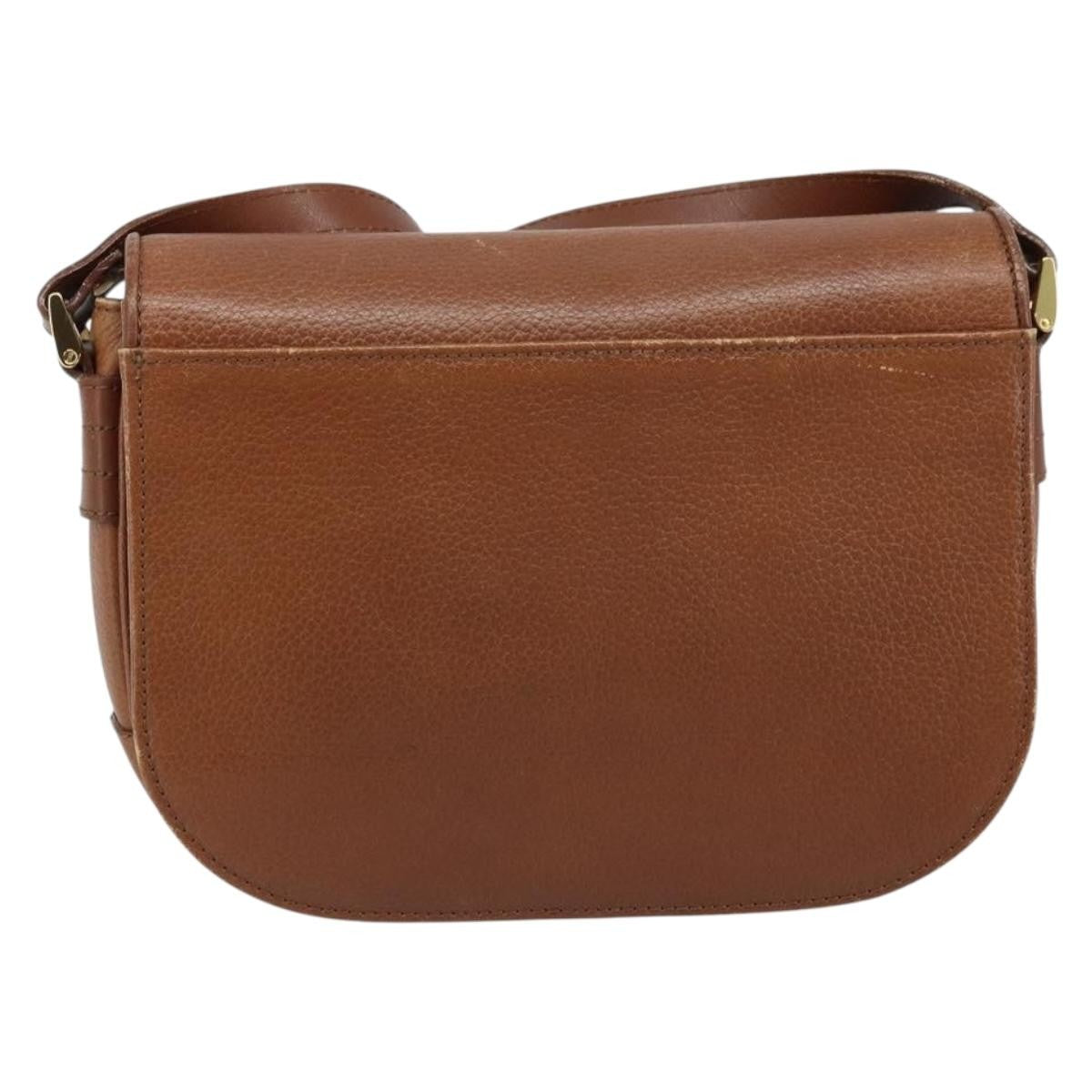 Burberry Flap Shoulder Bag Leather Brown Leather Shoulder Bag