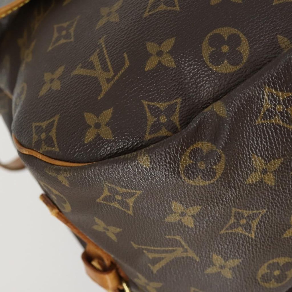 Louis Vuitton Saumur Handbag Monogram Canvas Brown Canvas Shoulder Bag