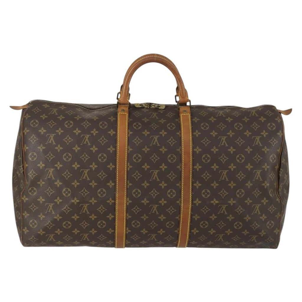 Louis Vuitton Keepall Bag Monogram Canvas Brown Canvas Travel Bag