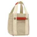 Chanel Chocolate Bar Coco Mark Handbag Canvas Beige Canvas Handbag