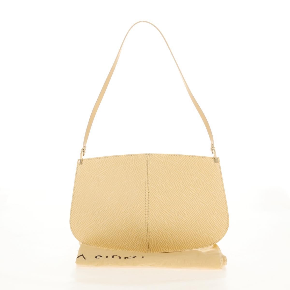 Louis Vuitton Demi Lune Pochette Epi Leather Beige Leather Clutche & Pouche Bag