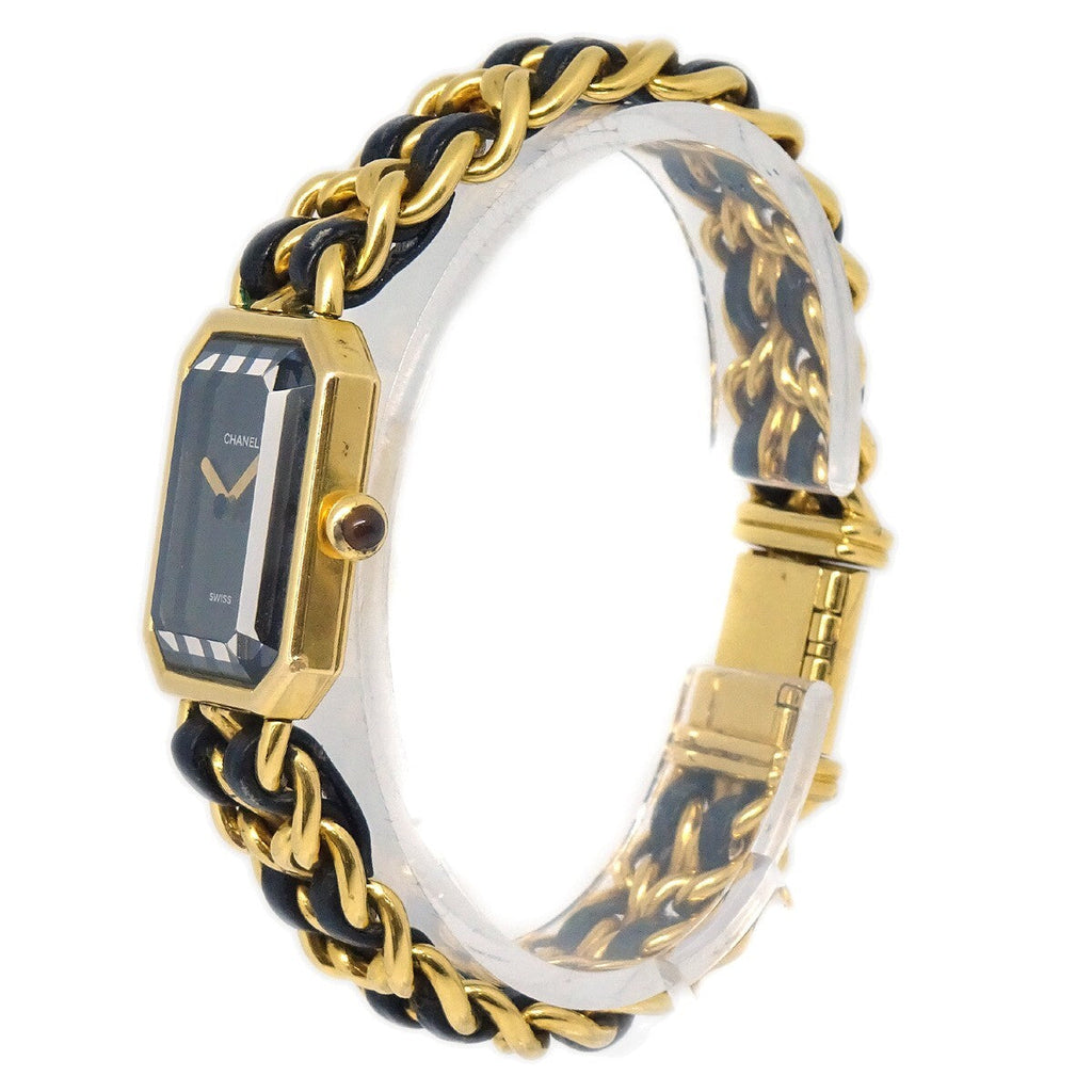 Chanel Premiere Rock Quartz Watch Plated Metal And Leather Watch
