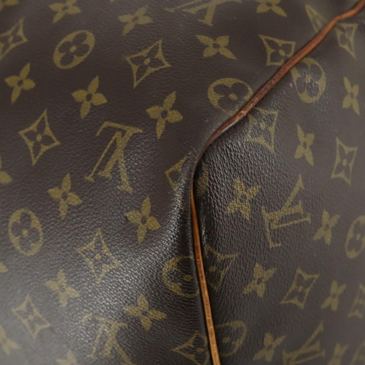 Louis Vuitton Keepall Bag Monogram Canvas Brown Canvas Handbag