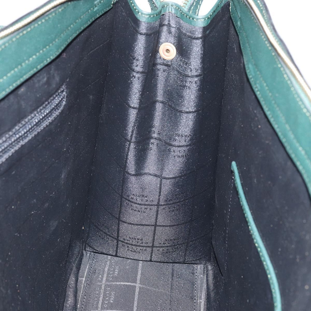 Celine Tote Bag Leather Green Leather Tote Bag Bag