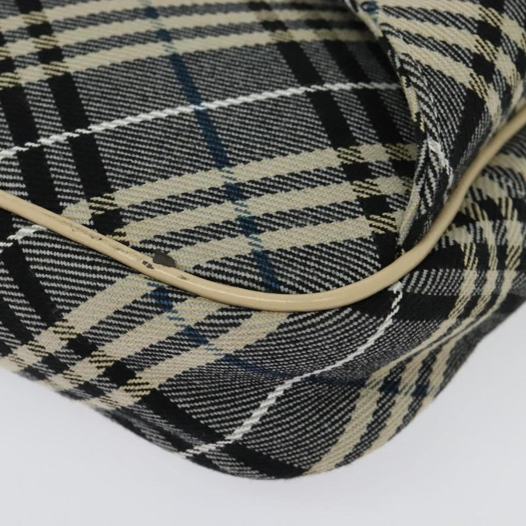 Burberry Waist Bag Vintage Check Canvas Blue Canvas Shoulder Bag