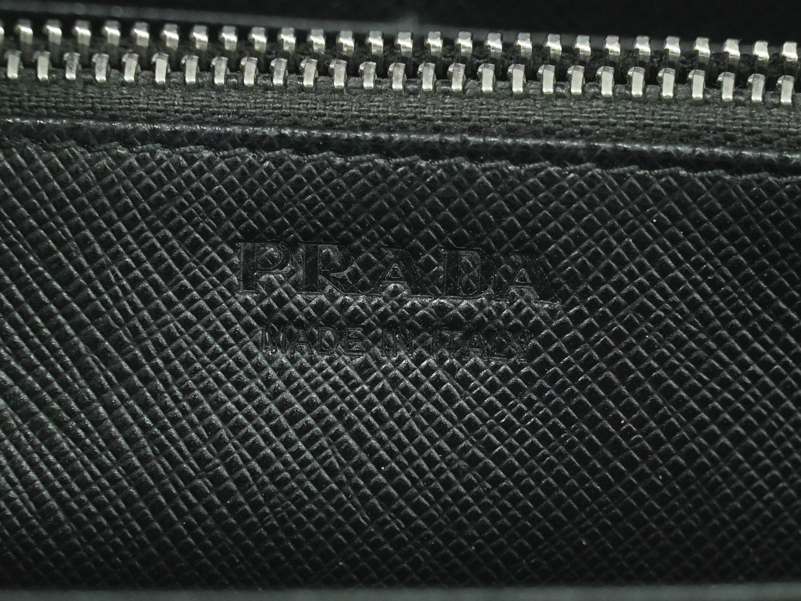 Prada Saffiano Wallet Leather Black Leather Wallets Accessory