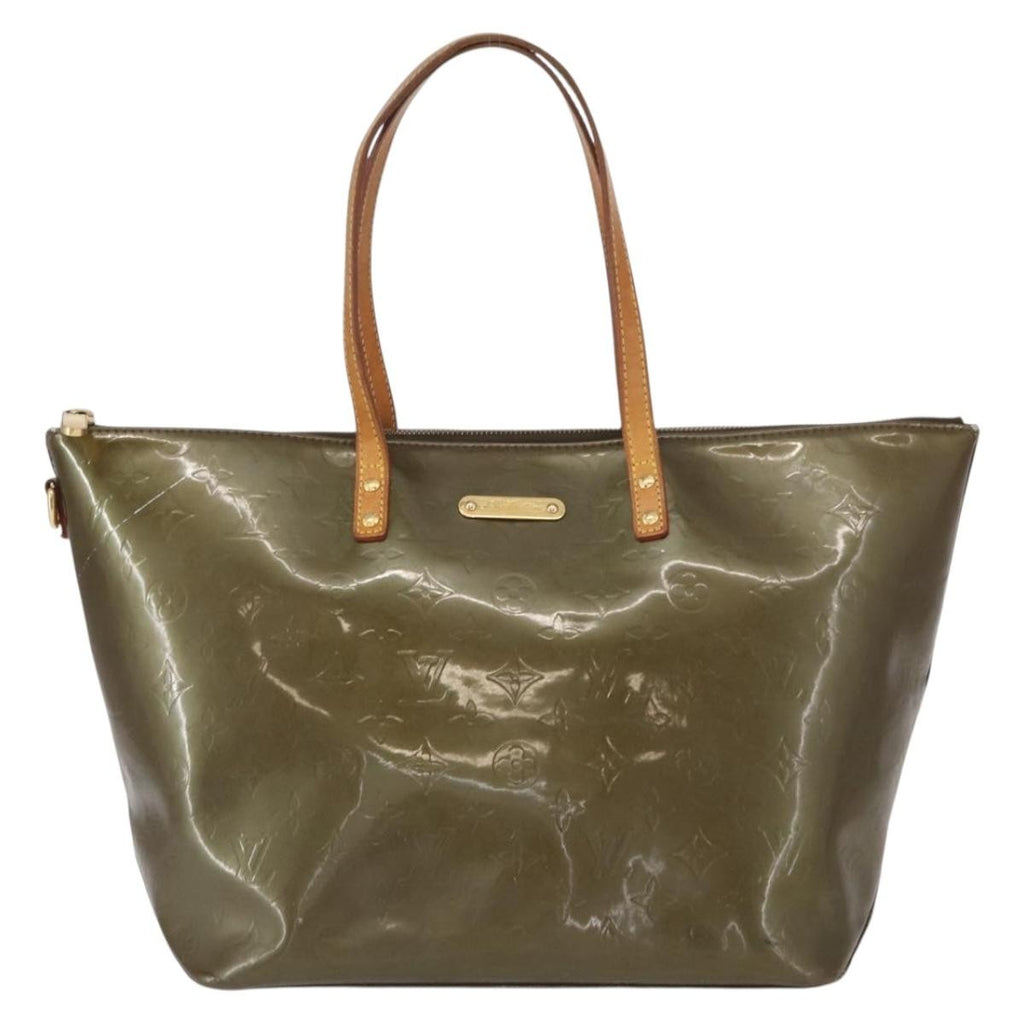 Louis Vuitton Bellevue Handbag Monogram Vernis Brown Patent_Leather Tote Bag