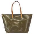 Louis Vuitton Bellevue Handbag Monogram Vernis Brown Patent_Leather Tote Bag
