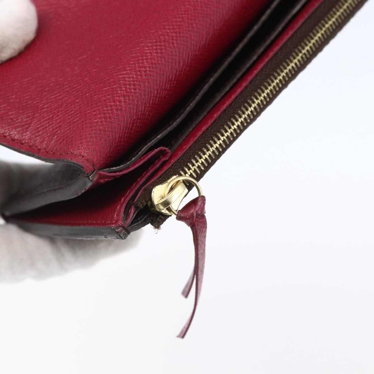 Louis Vuitton Emilie Wallet Monogram Canvas Brown Canvas Wallets Accessory