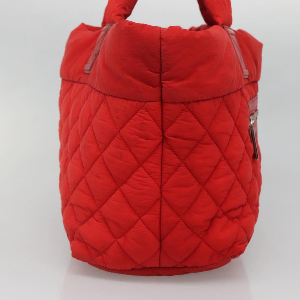 Chanel Coco Cocoon Reversible Tote Quilted Nylon Red Nylon Tote Bag Bag