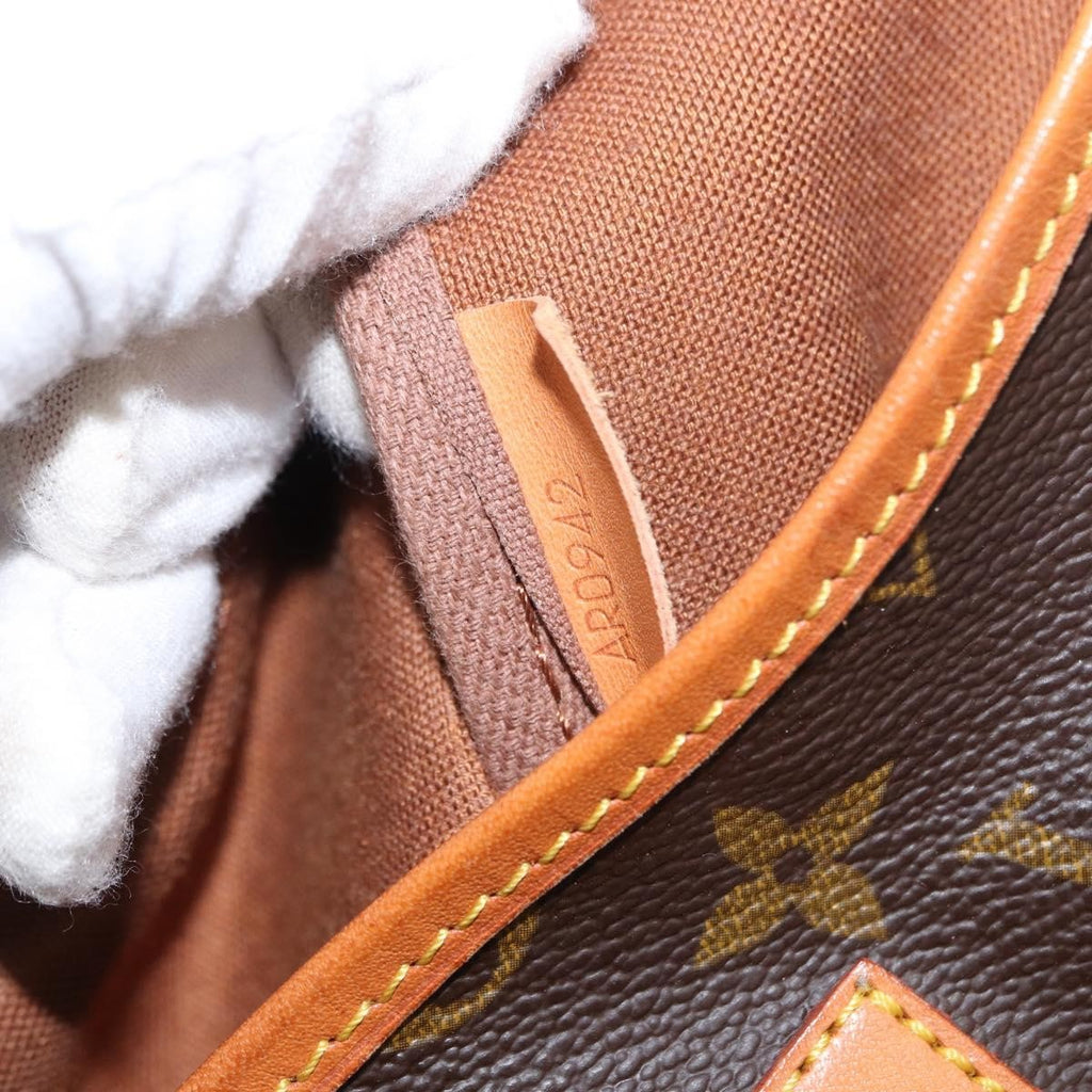 Louis Vuitton Saumur Handbag Monogram Canvas Brown Canvas Shoulder Bag