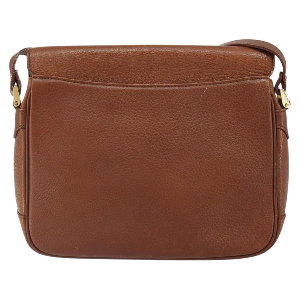 Burberry Vintage Shoulder Bag Leather Brown Leather Shoulder Bag