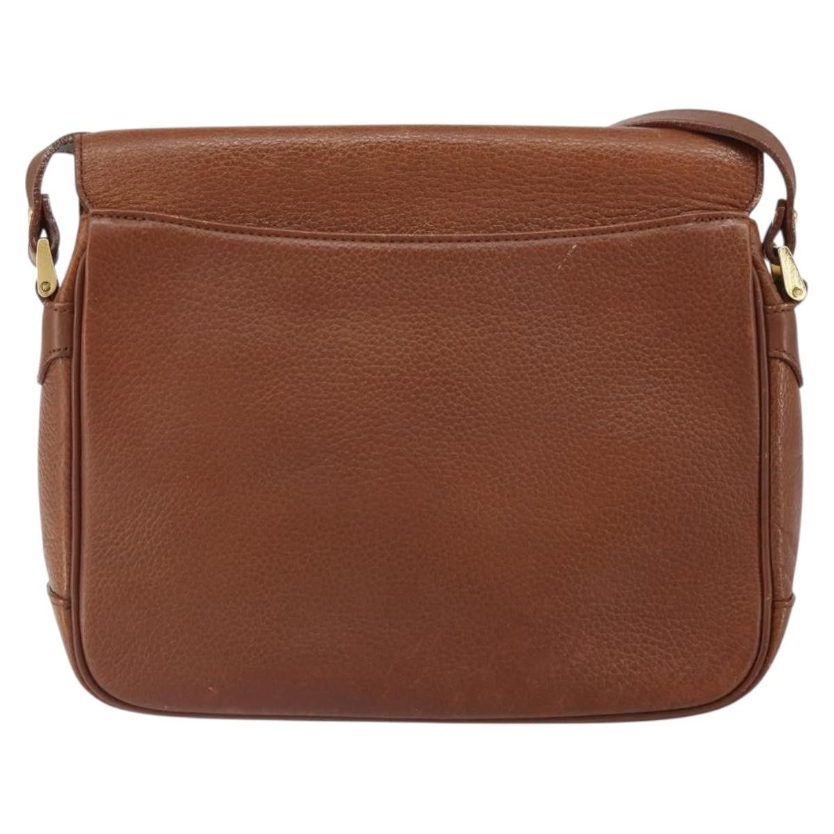 Burberry Vintage Shoulder Bag Leather Brown Leather Shoulder Bag