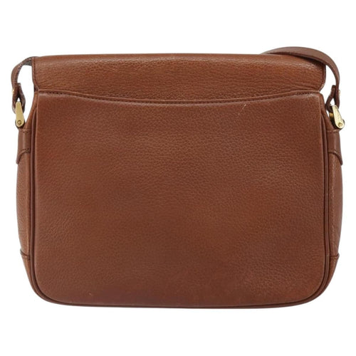 Burberry Vintage Shoulder Bag Leather Brown Leather Shoulder Bag