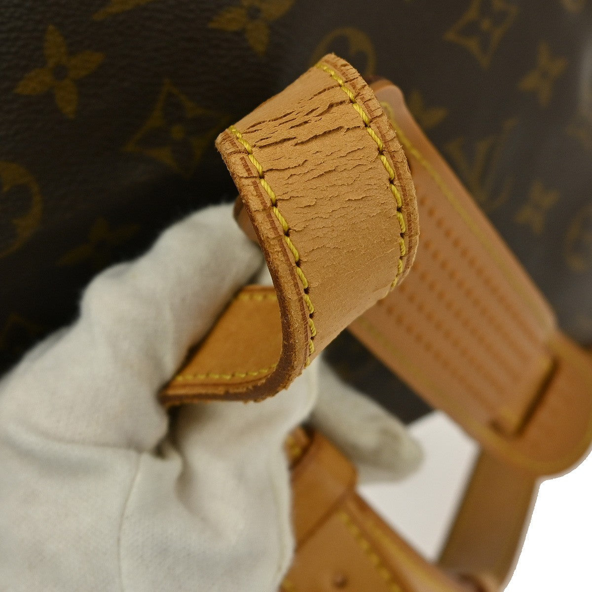 Louis Vuitton Keepall Bandouliere Bag Monogram Canvas Brown Canvas Travel Bag