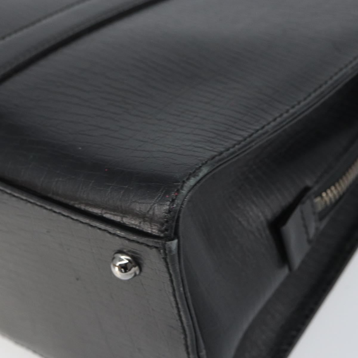 Gucci Vintage Handbag Leather Black Leather Handbag (Pre-Owned)