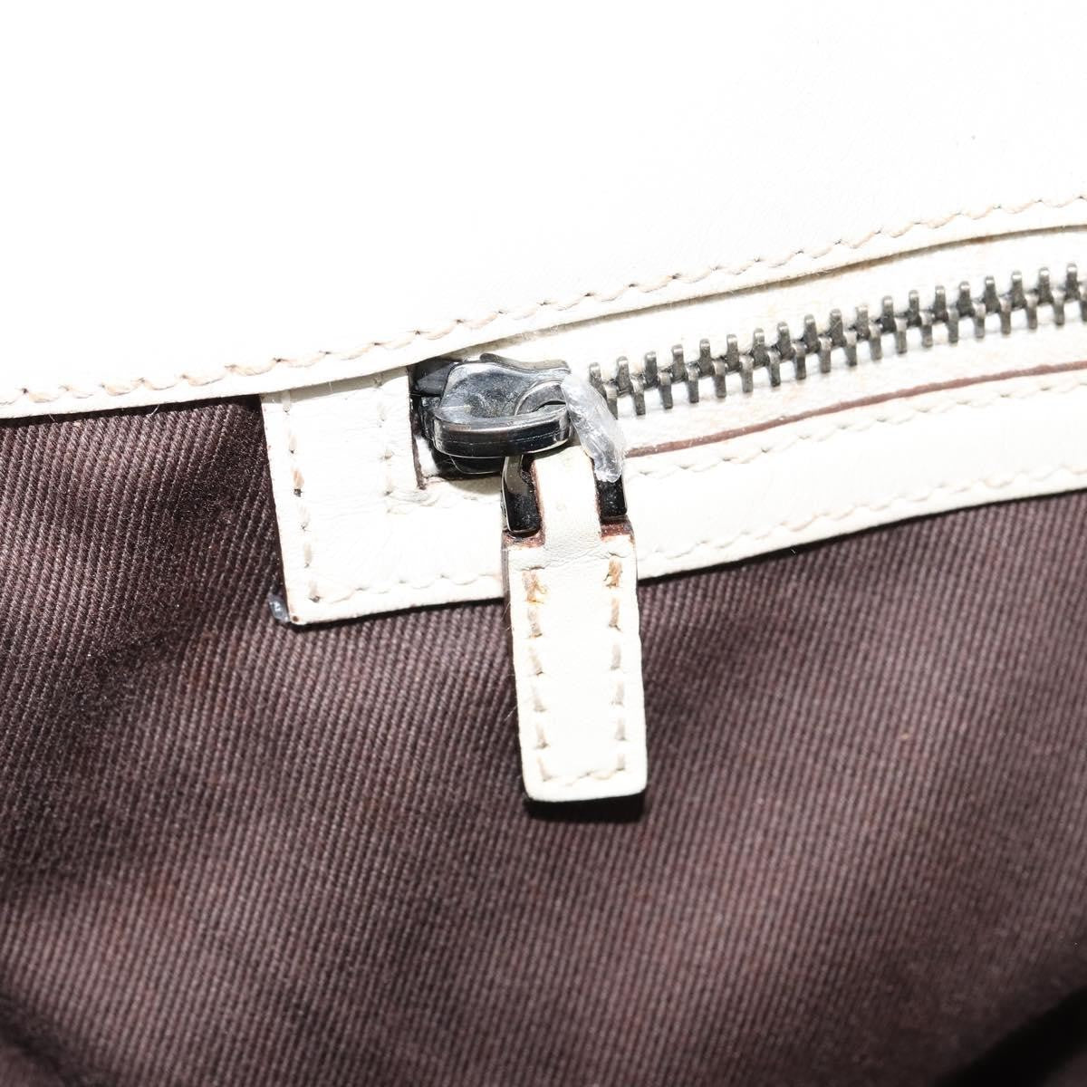 Gucci Belted Bucket Tote Gg Canvas With Leather Beige Canvas Tote Bag Bag (Pre-Owned)