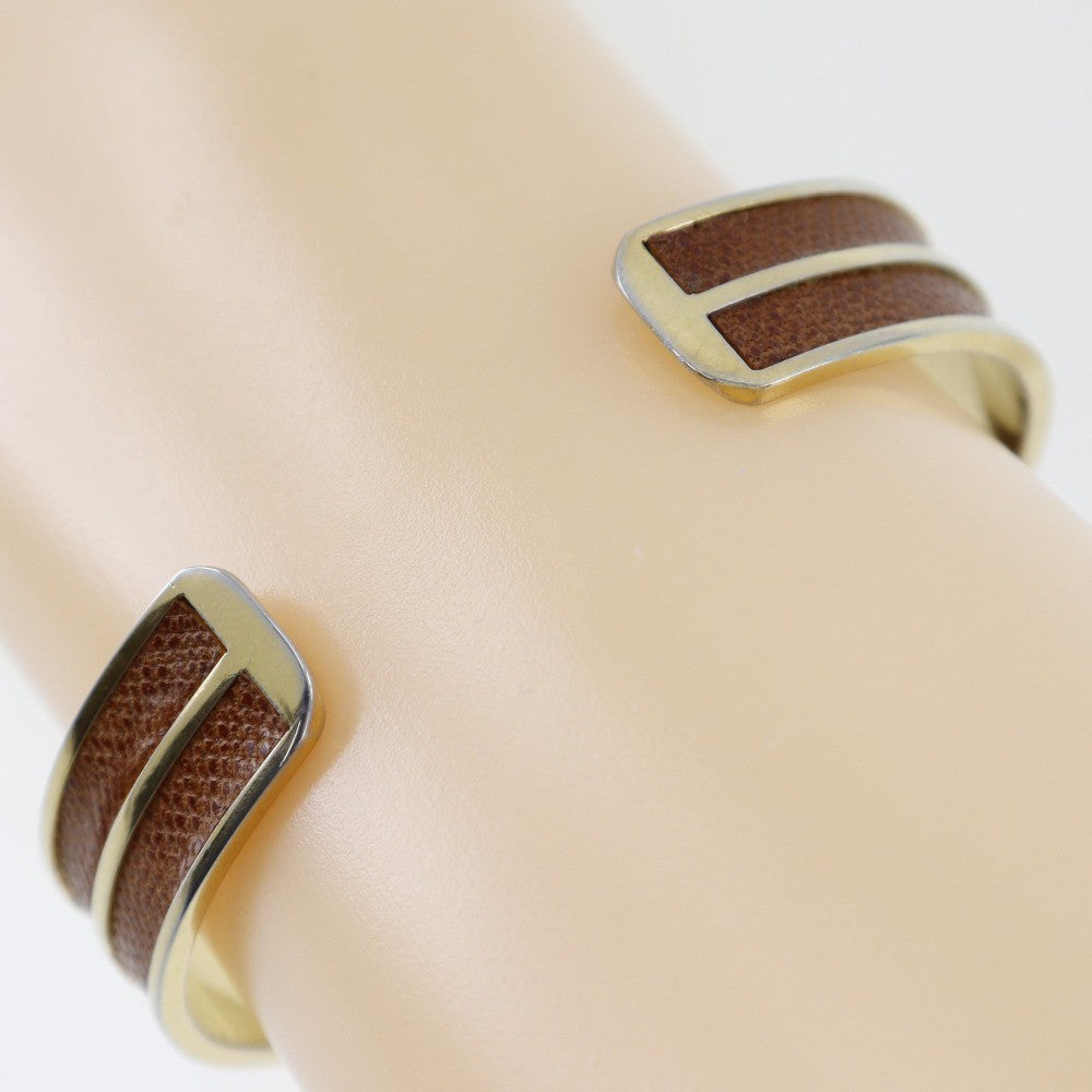 Louis Vuitton Anagram Bangle Gold Plated Gold Gold_Plated Bracelet Jewelry