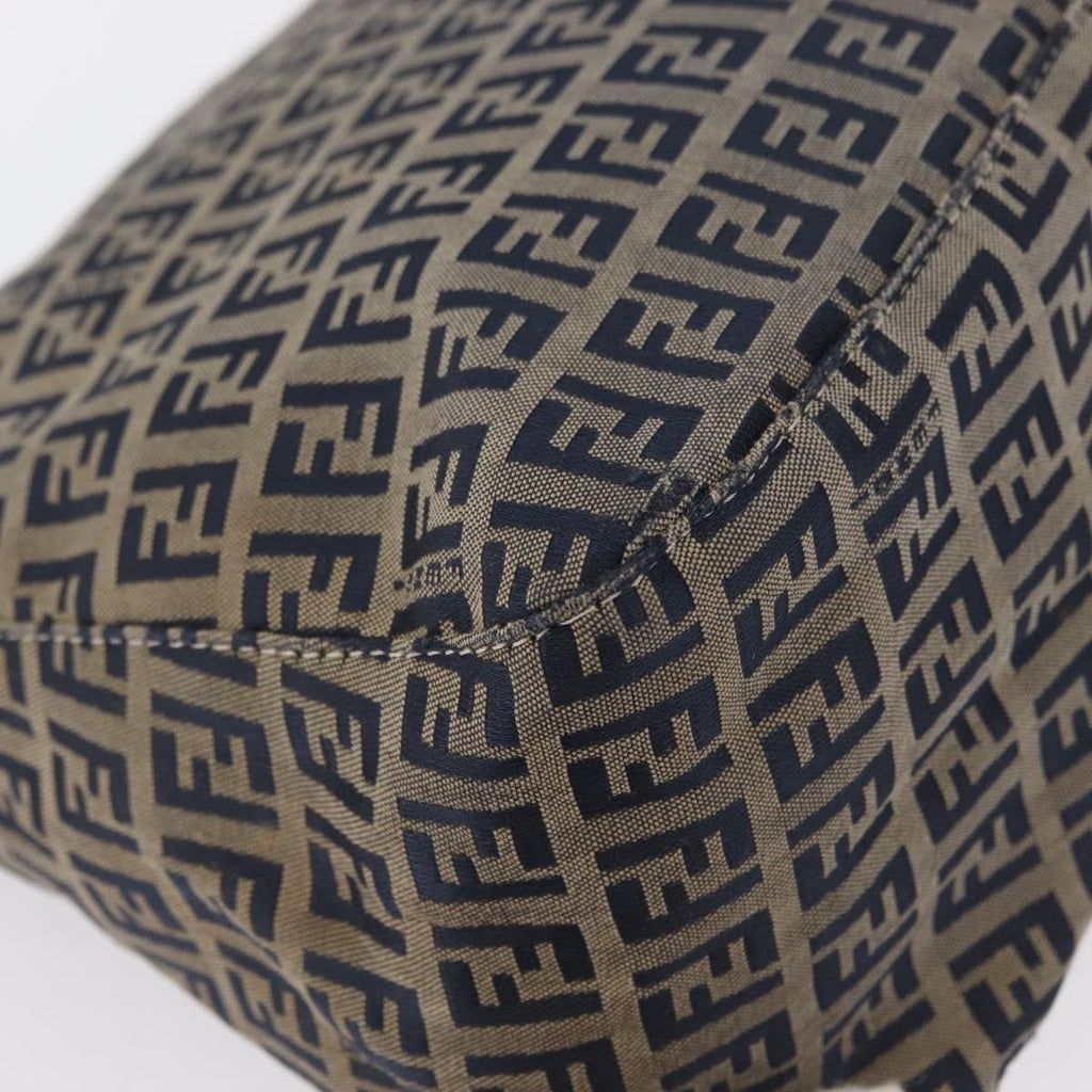 Fendi Mama Forever Bag Zucchino Canvas Navy Canvas Shoulder Bag Bag
