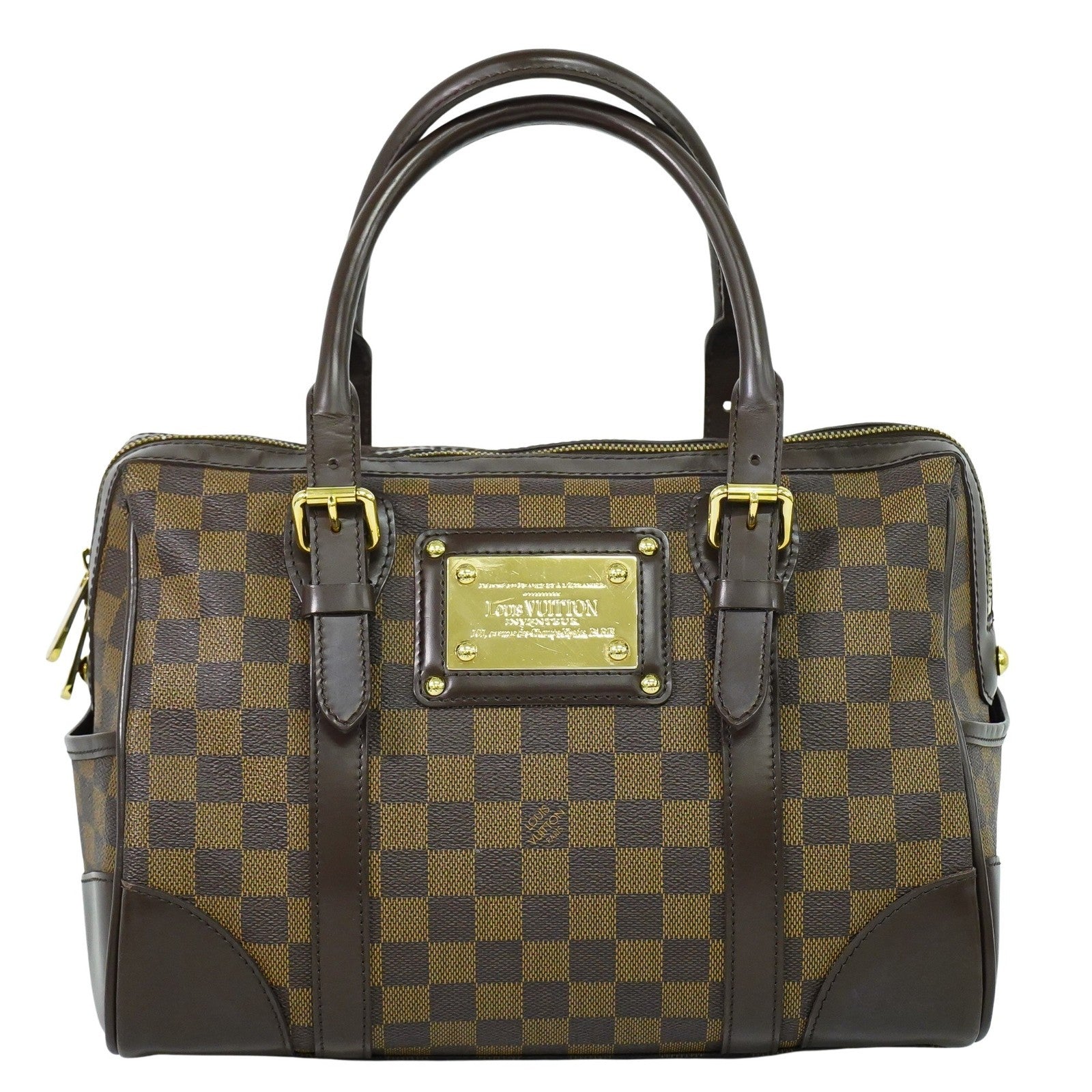 Louis Vuitton Berkeley Handbag Damier Brown Canvas Handbag