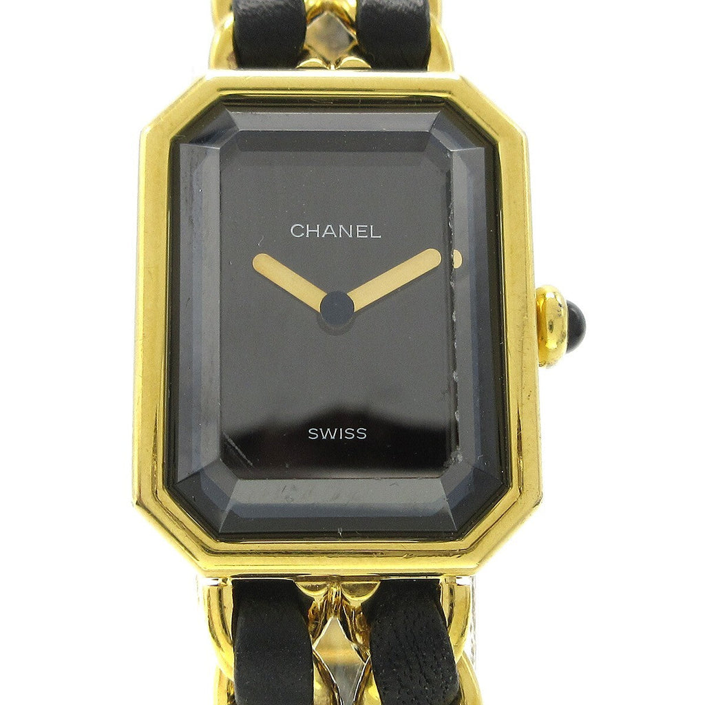 Chanel Premiere Rock Quartz Watch Plated Metal And Leather Watch