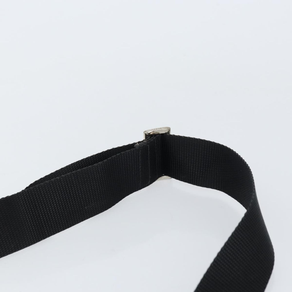 Prada Front Pocket Zip Messenger Bag Tessuto With Saffiano Leather Black Nylon Shoulder Bag Bag