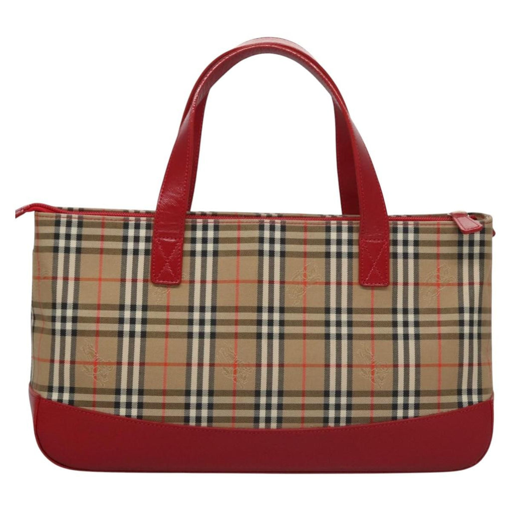 Burberry Nova Check Handbag Nova Check Canvas And Leather Beige Canvas Handbag