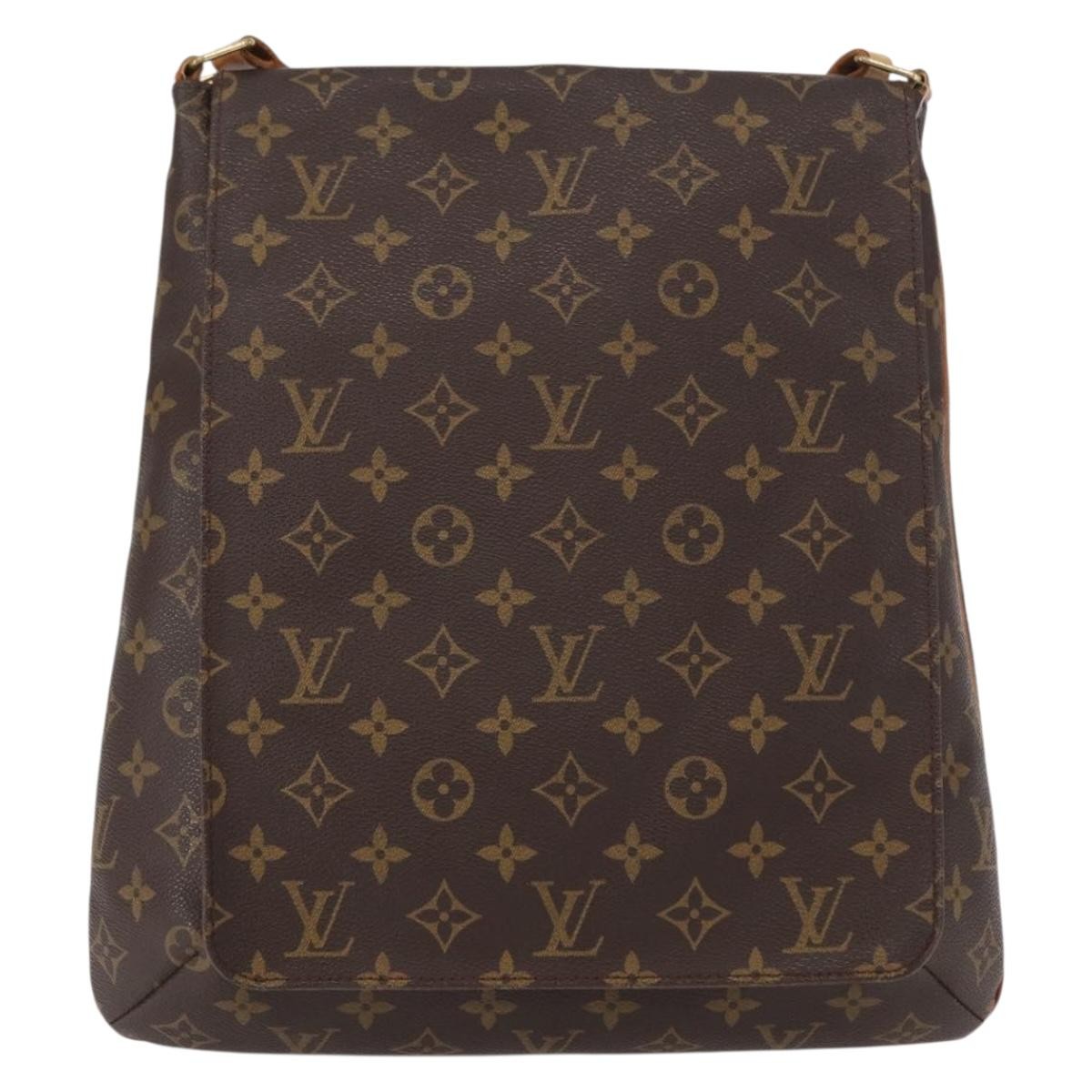 Louis Vuitton Musette Salsa Handbag Monogram Canvas Brown Canvas Shoulder Bag