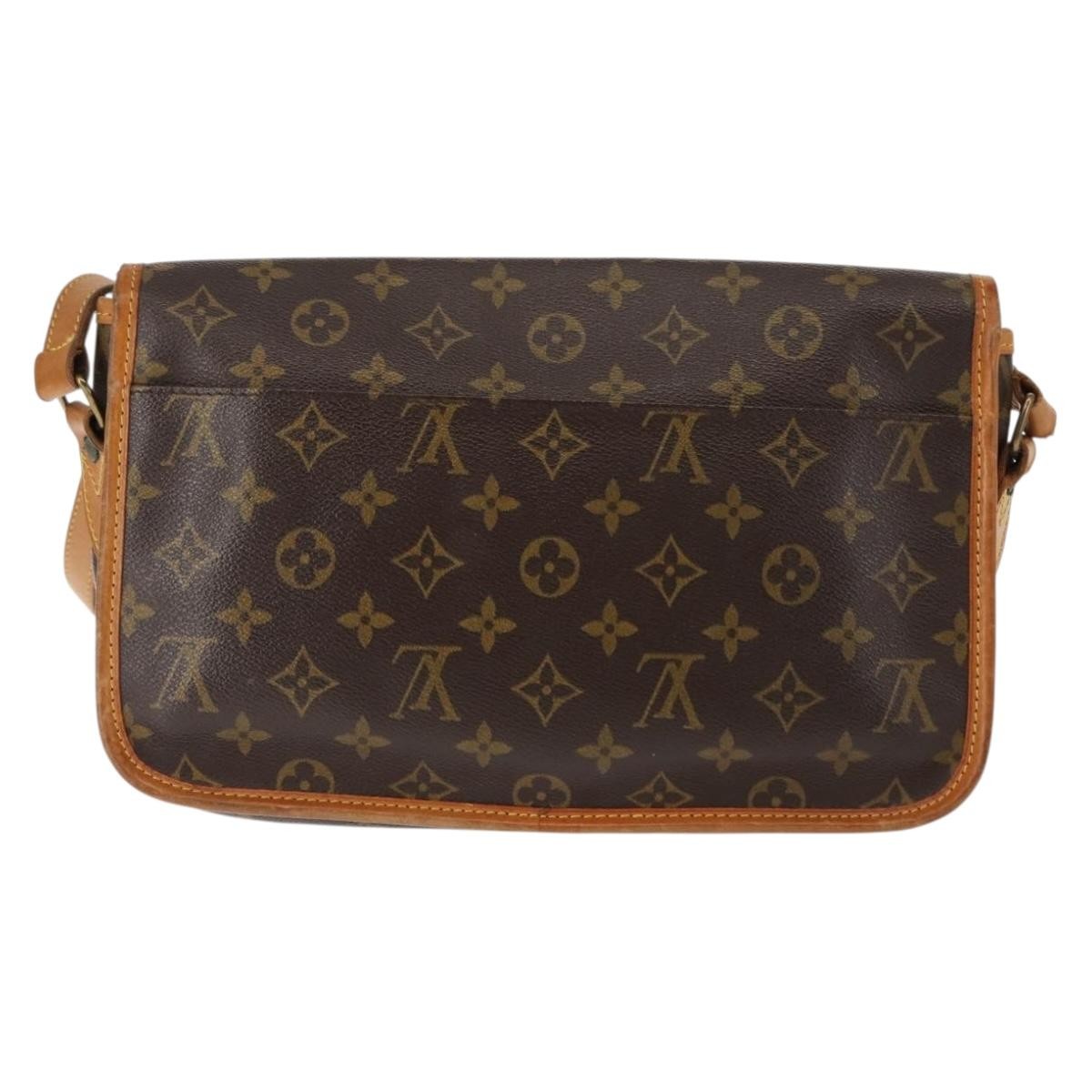 Louis Vuitton Sac Gibeciere Messenger Bag Monogram Canvas Brown Canvas Bag