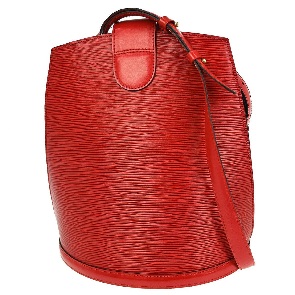 Louis Vuitton Cluny Shoulder Bag Epi Leather Red Leather Shoulder Bag
