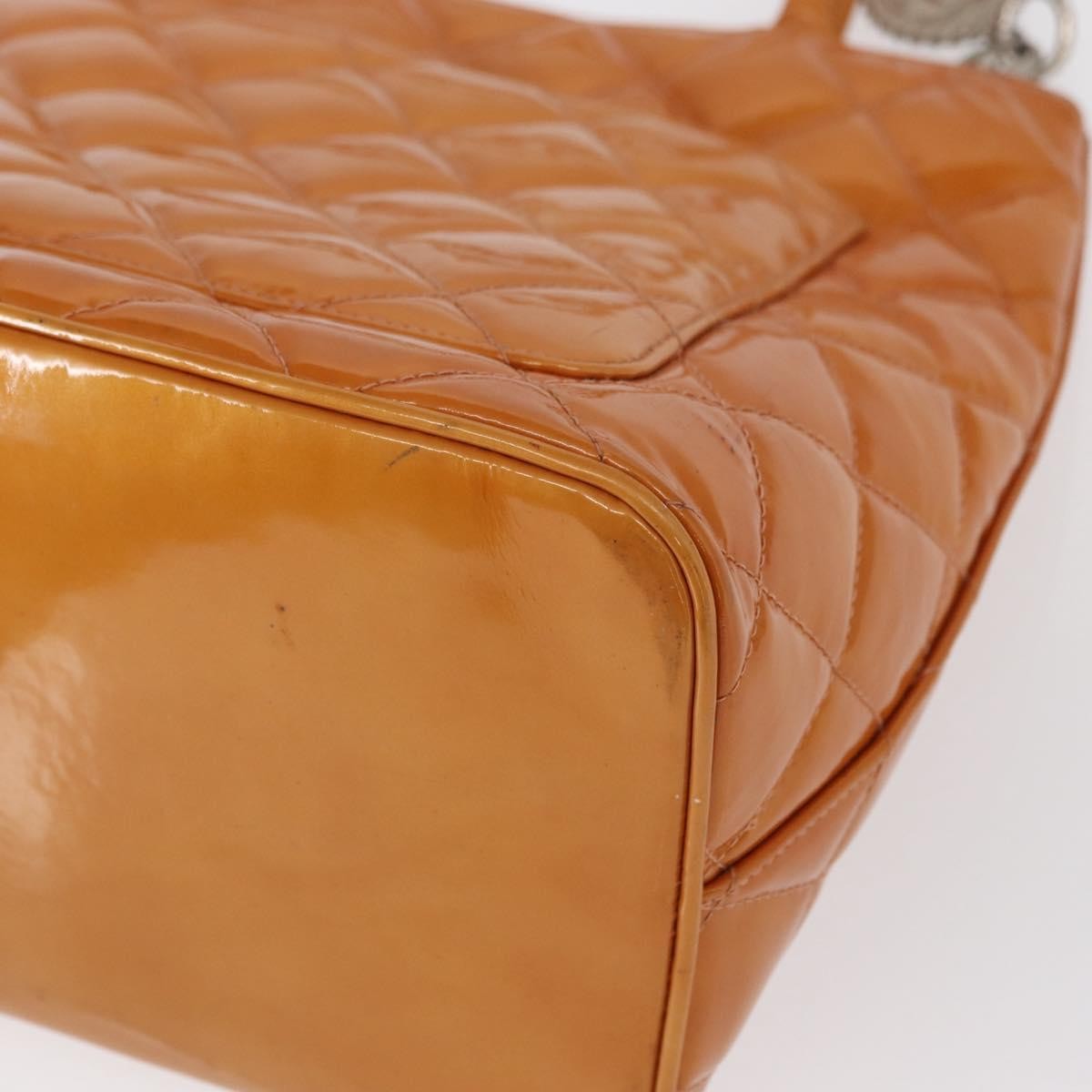 Chanel Medallion Tote Quilted Patent Beige Patent_Leather Tote Bag Bag