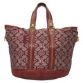 Louis Vuitton Aviator Handbag Limited Edition Monogram Jacquard Burgundy Canvas Handbag