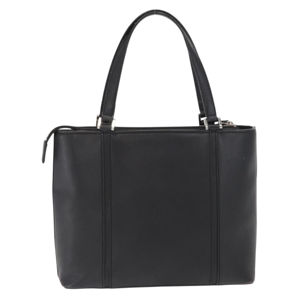 Burberry Vintage Handbag Leather Black Leather Handbag